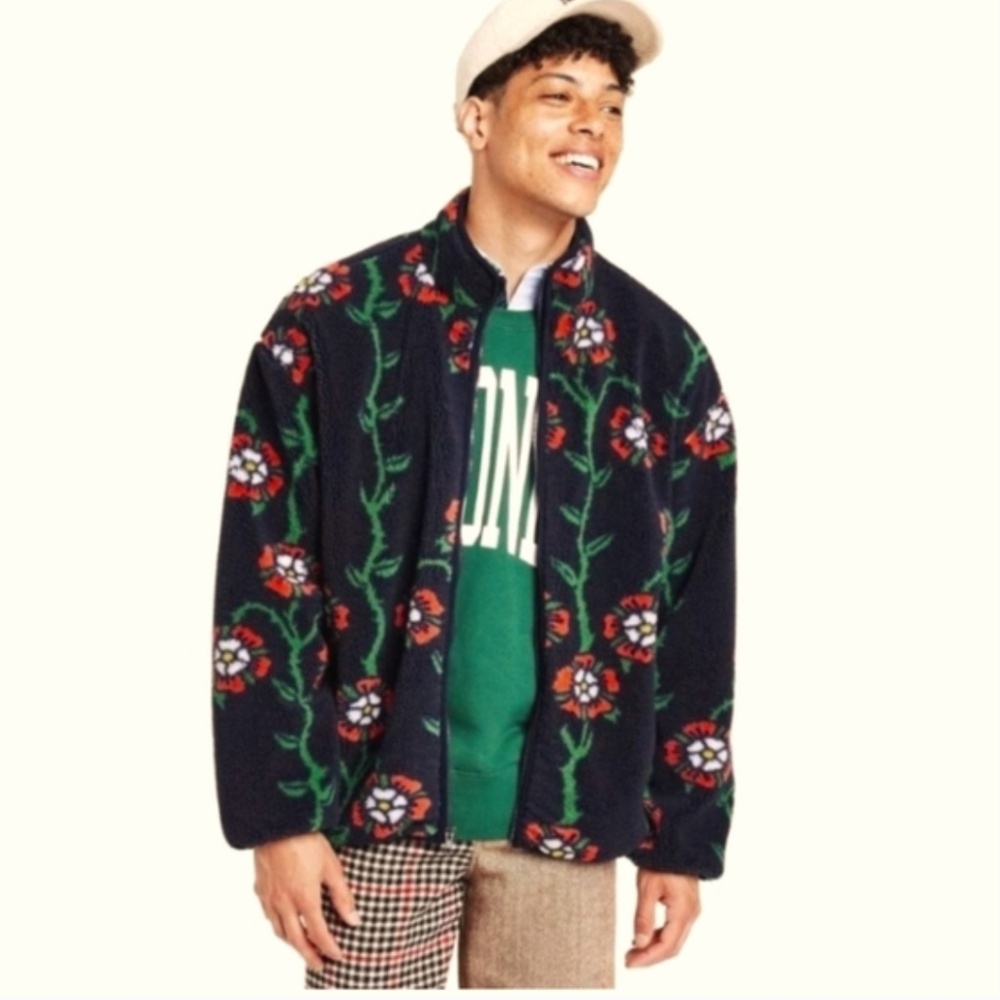 EUC Rowing Blazers x Target floral fleece XL